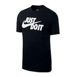 Nike Men's Sportswear Just Do It. T-Shirt Black/White