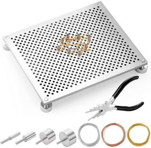 Vesdrtyr Kit de 75 plantillas de alambre para doblar, plantillas cuadradas de 4.6 x 5.6 pulgadas para herramientas de fabricación de joyas y suministros de bobinado