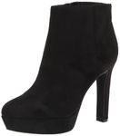 Nine West Women's Glowup2 Ankle Boot, Black Suede, 4 UK