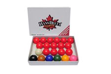 HAN'S DELTA Professional Snooker Ball Set, 2 1/16-Inch, Complete 22 Ball Set