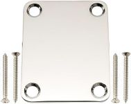 Musiclily Pro 4-Bolt Steel Neck Plate for Stratocaster Telecaster Electric Guitar or Bass, Nickel