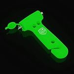 Swiss Safe 5-in-1 Car Safety Hammer, Emergency Escape Tool with Car Window Breaker and Seatbelt Cutter, Glow in the Dark