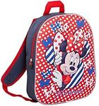 Disney Minnie Mouse 3D Backpack Kids Denim Style School Nursery Lunch Book Bag Rucksack