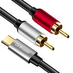 La Brodée USB Type C to 2 RCA Audio Cable Type-C RCA cable 2rca Jack USB-C Audio Line for Xiaomi LG Home Theater Amplifier DVD TV Speaker