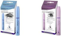RapidBrow Eyebrow Enhancing Serum and RapidShield Eyelash Daily Conditioner Bundle, 3 ml (Pack of 1)