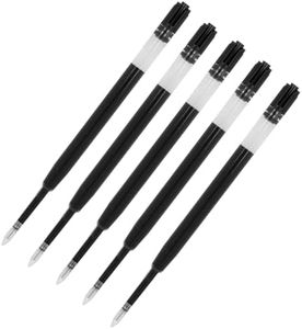 Westcott Minas de gel negro 5 unidades | G2 tinta de gel M 0,7 mm en 5 unidades | compatible con ISO Standard G2 | tinta negra de secado rápido | E-733497 00