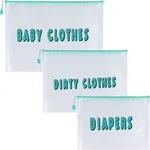 HONGJIEYUAN Hospital Bags, 3Pcs Organizing Pouches for Labor and Delivery, Maternity Essentials Diaper Bag Organizer for Mom Travel Gift, Cloth Diaper