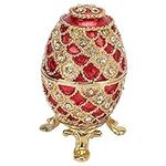 Egg Shape Metal Jewelry Box Collect
