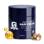The Beard Story Hair Cream for Men | Daily Use | Non-Sticky | UV Protection | Frizzy & Dry Hair | Soft, Manageable Hair | Sulphate-Free | Contains Vitamin B5 & E | Matte Finish | 100 gm