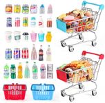 134pcs Mini Shopping Cart Basket Mi