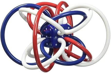 Manhattan Toy Red, White, and Blue Winkel Rattle and Teether Baby Toy