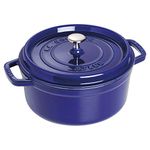 Staub 1102491 Round Cocotte Oven, 4 Quart, Dark Blue