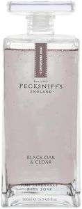 Pecksniff's Prestige Black Oak & Cedar Bath Soak Decanter | 500ml/16.9 Fl Oz