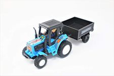 Shinsei Tractor with Trolley Blue - 3 Years and Up