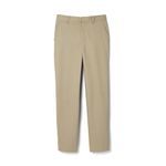 French Toast Men's Adjustable Waist Relaxed Fit Pant (Standard & Husky), Khaki, 36W x 30L