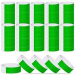 ASTARON Event Wristbands 200 Pcs Paper Wristbands for Events Waterproof Event Bracelets Arm Bands Green Party Wristbands for Events Clubs Lightweight Concert Wristbands