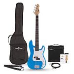 LA Bass Guitar + 15W Amp Pack, Blue