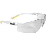 DEWALT Contractor Pro ToughCoat Safety Glasses - Clear Lightweight Protective Safety Glasses with Wraparound Frame -Yellow/Clear (Packaging May Vary)