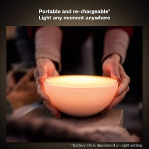 Philips Hue Go 2.0 Portable Smart LED Light – Rechargeable, White