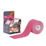 Tmax Waterproof Kinesiology Tape | Athletic Sports Tape for Injury, Muscle Support, Pain Relief, Joint Support and Physiotherapy (5 m * 5 cm) (Pink)