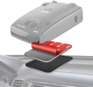 Radar Detector Mount for Car – Hook-and-Loop Dash Installation, Unobstructed View Design, Secure Hold, Adjustable Angle, Heat-Resistant, Universal Fit for All Radar Models