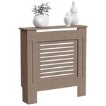 Vida Designs Milton Radiator Cover Unfinished Modern Unpainted MDF Cabinet, Small (H: 82 / W: 78 / D: 19 cm)