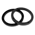 sourcing map 2 Pcs 7" Dia Black Plastic Speaker Spacers Extender Ring for Car