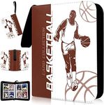 COARVXA 400 Cards Basketball Card Binder,4 Pocket with 400 Cards Trading Card Albums Sleeve Protectors,Card Storage Case Fits for Collecting Baseball,Hockey,Football,Basketball Or Gaming Trading Cards