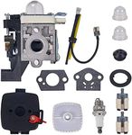 Mikatesi SRM 225 RB-K93 Carburetor Kit for Echo SRM225 GT225 GT225i PE225 PAS225 SHC225 PPF225 SRM225i SRM225SB SRM225U GT225L GT225SF PPF235ES PPT235ES SHC225S Trimmer Weedeater Parts