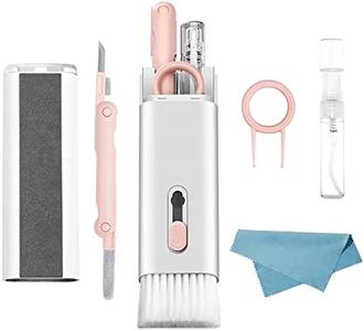 7 in 1 Electronic Cleaner kit - Keyboard Cleaner, Keyboard Cleaning Kit, Laptop Cleaner with Brush, Electronic Cleaner for Airpods pro/Laptop/Phone/Computer/Screen (Give Away a Flannel Cloth) Pink