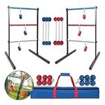 Sportcraft Deluxe Steel Ladder Toss, Built for Long-Lasting Fun, Included Carry Bag conveniently Holds Each Game Piece and can be Brought Anywhere Outdoors!