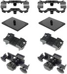 TOYGA 10Pcs Spare Parts Set - Train Wheel, Buffer Beam, Bogie Plate, Motor 9V Replacement Pieces, Compatible with Lego
