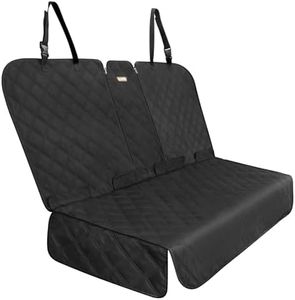 ALLANSING Back Seat Cover 60/40 Split Bench for Cars,Trucks,SUVs - Waterproof Easy Cleanup Car Seat Protector Great for Messy Kids and Drooling Pet Dogs(Black)