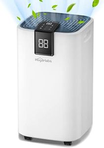 70 Pint Smart Dehumidifiers for Home and Basements, with 2 Working Modes, Overflow Protection, and Auto Shut off Restart. Ultra Silent Dehumidifier with Drain Hose and Digital Control Panel.