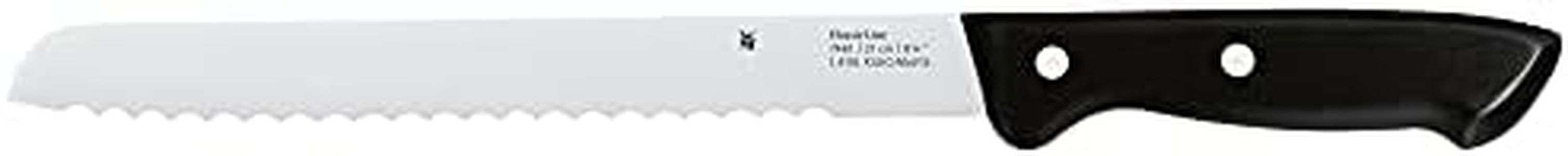 WMF Classic Line Brotmesser Wellenschliff 34 cm, Brötchenmesser, Spezialklingenstahl, Sägemesser, Messer scharf, Kunststoffgriff, Klinge 21 cm