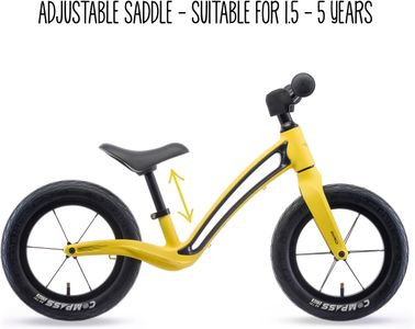 Hornit Airo Kids Balance Bike, 12-Inch Push Bike – Magma Red