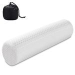 Findigit Cervical Neck Roll Memory Foam Pillow Cylinder Round Bolster Pillow for Neck Pain Relief Sleeping, Round Neck Support Pillow for Head, Neck, Back, Legs, and Yoga 18.5"*5"