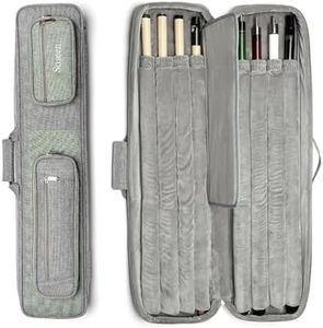 Soseen 32inch Pool Cue Case with 4X4 Design Pool Stick Bag with Backpack Strap,Holds 4 Butts 4 Shafts- Premium Quality Billiards Accessory for Safe Storage and Transportation
