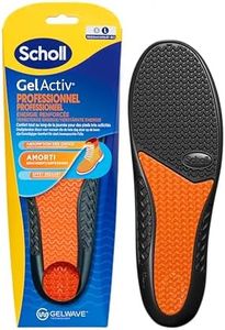 Scholl GelActiv Professional Einlegesohlen – Arbeitsschuhe für Herren – für lang anhaltenden Komfort mit Stoßdämpfung und verstärkter Dämpfung dank GelWave-Technologie – Größe 40 bis 46,5