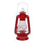 Stansport Hurricane High Oil Lantern (Red, 12-Inch)