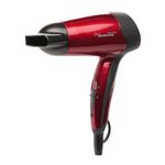 Paul Anthony Travel Dry 1200w Travel Hair Dryer / 2 Heat Settings / 2 Speed Settings/Folding Handle/Concentrator Nozzle/Safety Cut-Off/Hang up Loop/Dual Voltage 110/240v - Hot Red - H1010RD