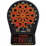 Arachnid Cricket Pro 800 Electronic Dartboard with Micro-Thin Segment Dividers for Reduced Bounce-Outs and NylonTough Segments for Improved Durability - Available with Optional Wood Dartboard Cabinet