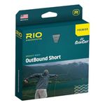 Rio Premier Outbound Short Fly Fishing Line, Exceptionally Powerful, Easy to Cast Big Flies for Maximum Distance, Ultra-Slick Performance, Clear/Moss/Ivory, 100ft, WF8F
