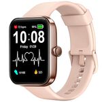 Smart Watch for Men Women, Activity Fitness Tracker Blood Oxygen Heart Rate Sleep Monitor Pedometer,1.69" DIY Full Touch Screen with 14 Sport Modes, 5ATM Waterproof iOS Android Smart Watch