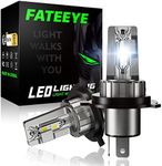 FATEEYE H4 LED Headlight Bulbs, 12V