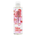 Lube Life Water-Based Strawberry Flavored Lubricant, Personal Lube for Men, Women and Couples, Made Without Added Sugar, 240 ml