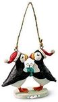 Cape Shore Poly Resin Kissing Puffin Bird with Gift Hanging Ornament