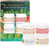 Farmacy You're The Balm Cleansing Kit - Gift Set Including 4 Travel Size, Limited Edition Green Clean Makeup Remover Balm Scents - Cleansing Balm Stocking Stuffers for Women (4 Count)