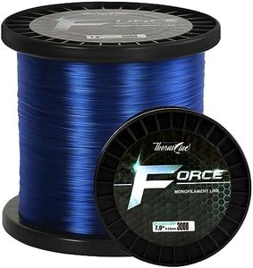 ThornsLine Force Monofilament Fishing Line - Superior Saltwater Mono Leader Materials - Exceptional Strength Nylon Fishing line 2-100lb, Abrasion Resistant Mono Line (0.80mm/80lb/300yd, GEM Blue)