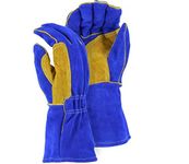 Hand Safety Fr Leather Welders Glove With Reinforced Thumb Strap